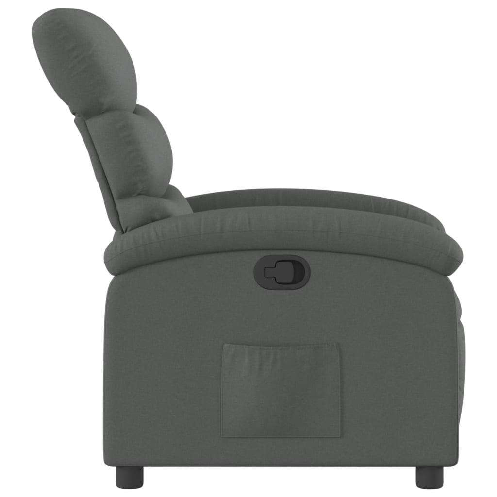 Poltrona reclinabile in Tessuto Grigio Scuro