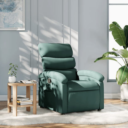 Poltrona reclinabile in Tessuto Verde Scuro | homemem39