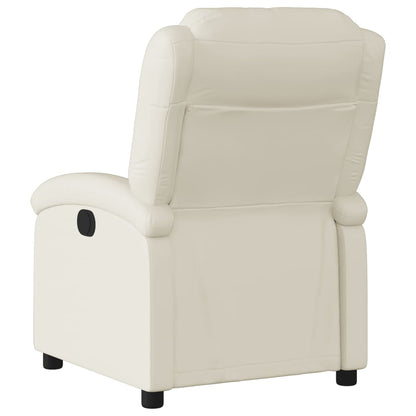 Poltrona reclinabile in Similpelle Crema | homemem39