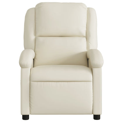 Poltrona reclinabile in Similpelle Crema | homemem39