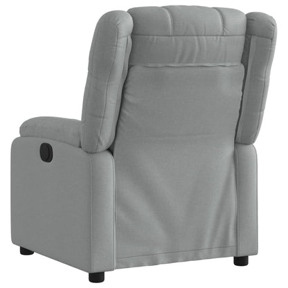 Poltrona reclinabile in Tessuto Grigio Chiaro | homemem39