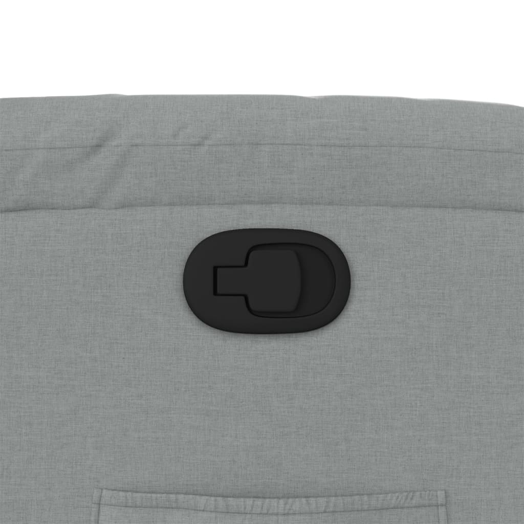 Poltrona reclinabile in Tessuto Grigio Chiaro | homemem39