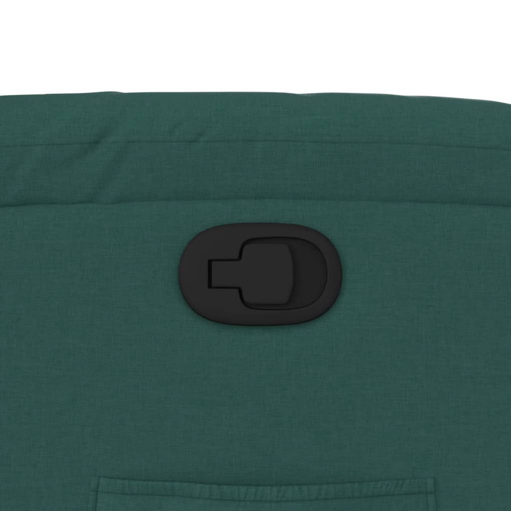 Poltrona reclinabile in Tessuto Verde Scuro | homemem39