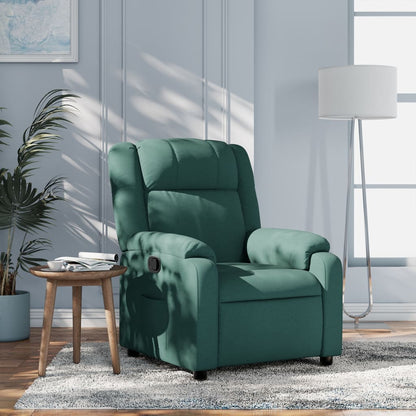 Poltrona reclinabile in Tessuto Verde Scuro | homemem39