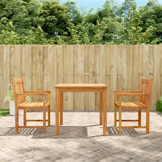 Set da Pranzo per Giardino 3 pz in Legno Massello di Acacia | homemem39