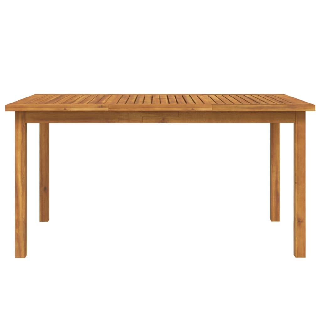 Set da Pranzo per Giardino 5 pz in Legno Massello di Acacia