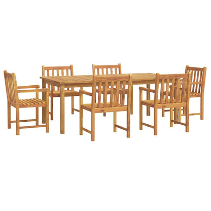 Set da Pranzo da Giardino 7 pz in Legno Massello di Acacia | homemem39