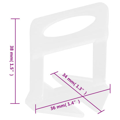 Clip di Livellamento per Piastrelle 1000 pz 1,5 mm | homemem39