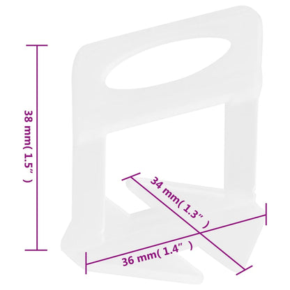 Clip di Livellamento per Piastrelle 2500 pz 3 mm | homemem39