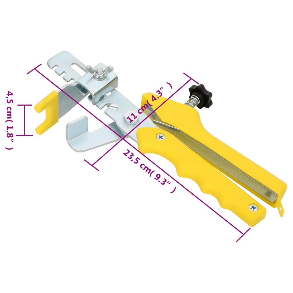 Sistema di Livellamento per Piastrelle 250 Cunei 500 Clip 1 mm | homemem39