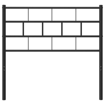 Testiera in Metallo Nero 75 cm - homemem39