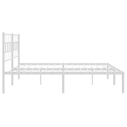 Giroletto con Testiera Metallo Bianco 180x200 cm | homemem39