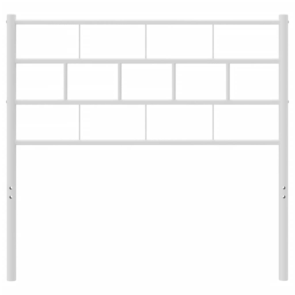 Testiera in Metallo Bianco 75 cm