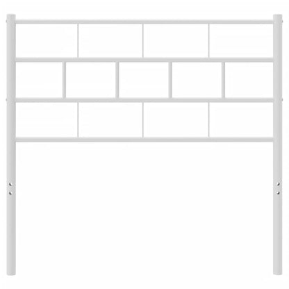 Testiera in Metallo Bianco 75 cm