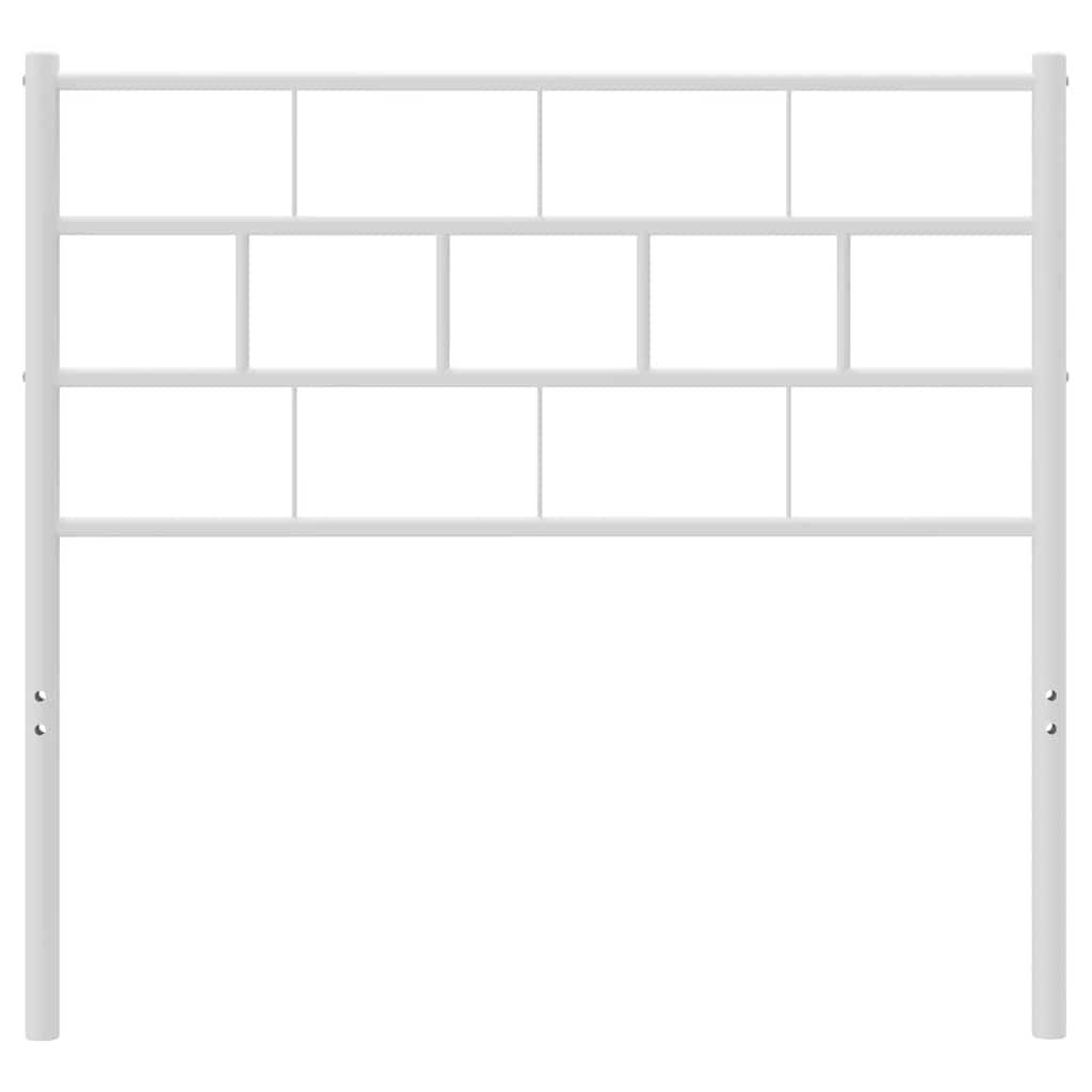 Testiera in Metallo Bianco 107 cm