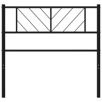 Testiera in Metallo Nero 75 cm