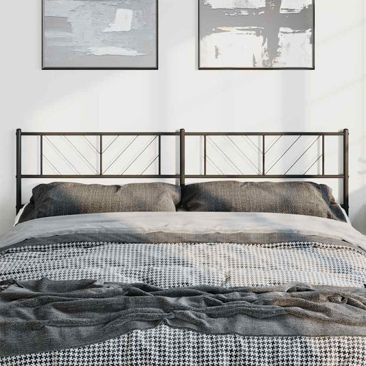 Testiera di Ricambio in Metallo Nero 193 cm | homemem39