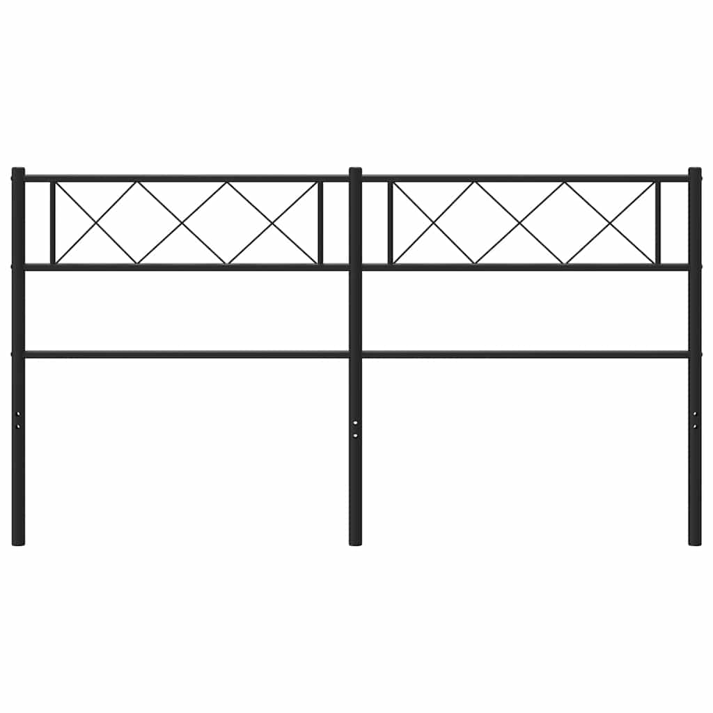Testiera di Ricambio in Metallo Nero 120 cm | homemem39