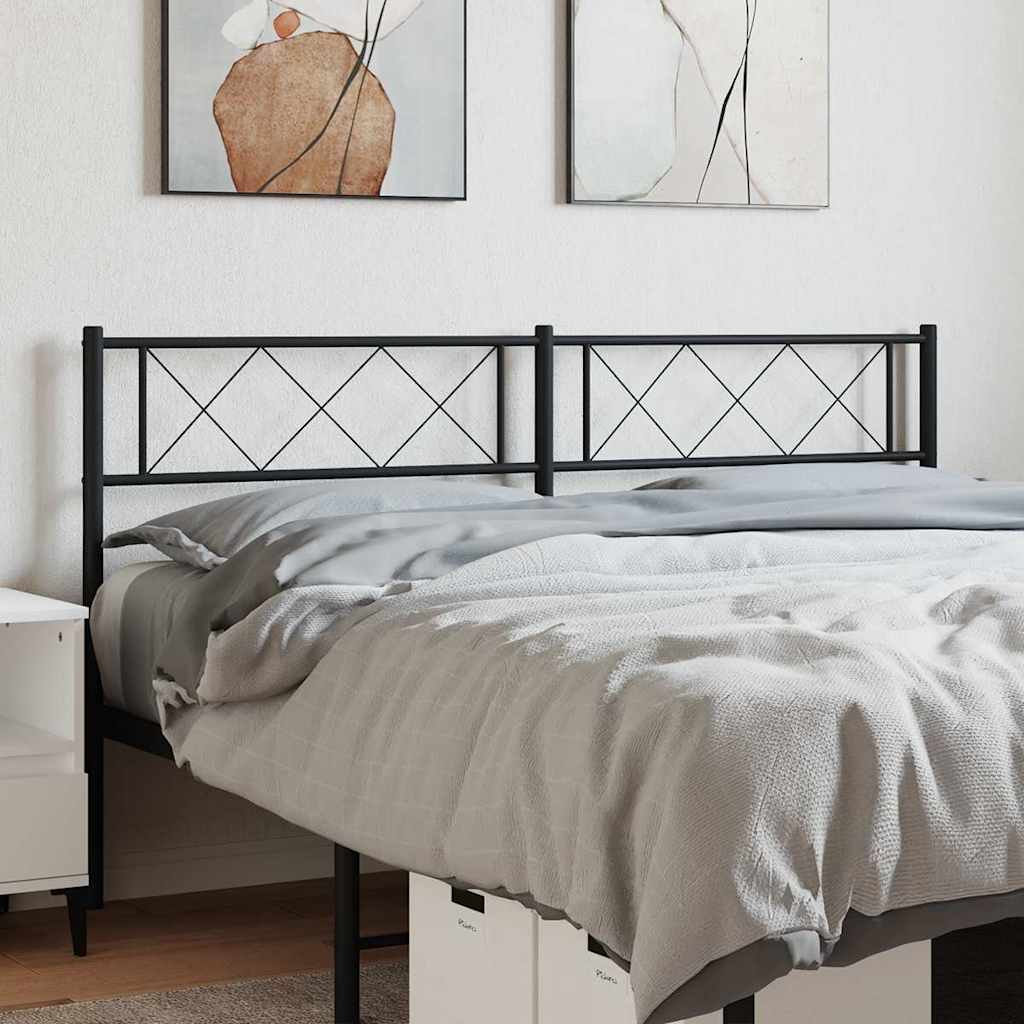 Testiera di Ricambio in Metallo Nero 120 cm | homemem39