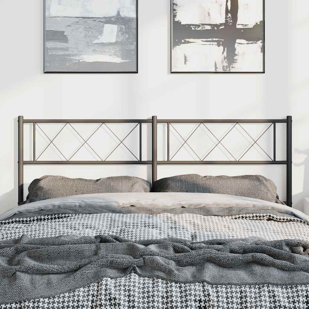 Testiera di Ricambio in Metallo Nero 135 cm | homemem39