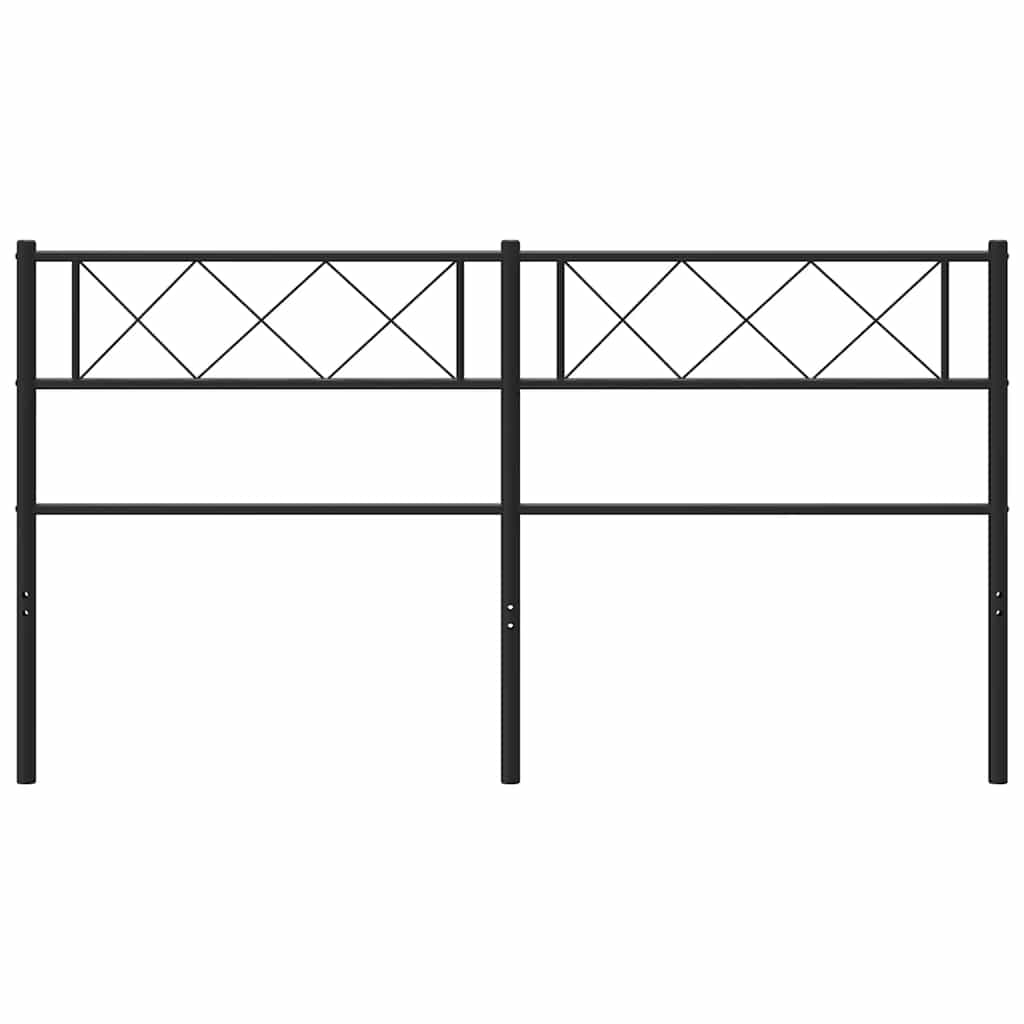 Testiera di Ricambio in Metallo Nero 150 cm | homemem39