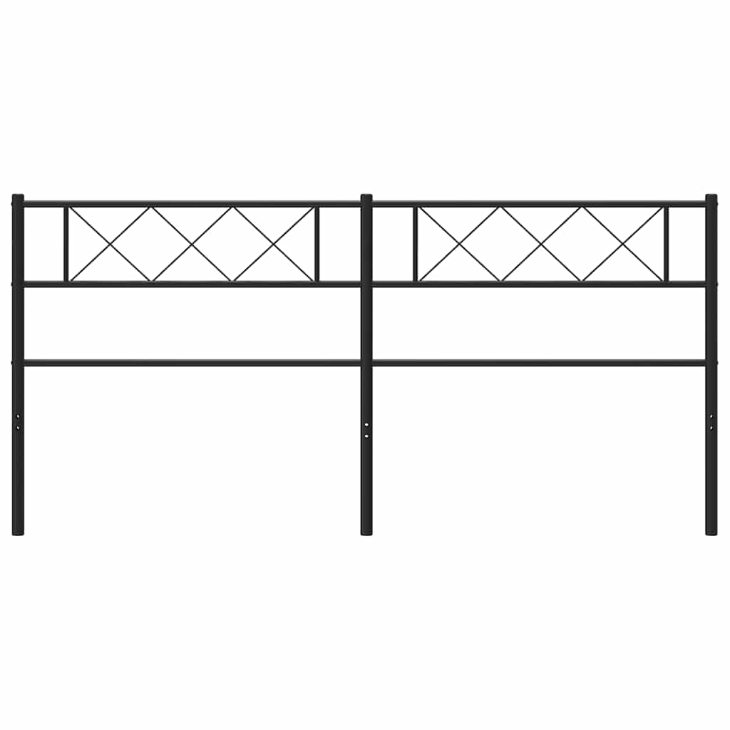 Testiera di Ricambio in Metallo Nero 160 cm | homemem39