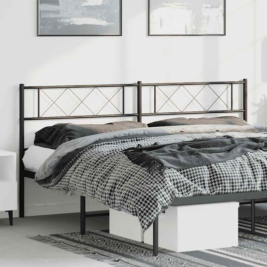 Testiera di Ricambio in Metallo Nero 180 cm | homemem39
