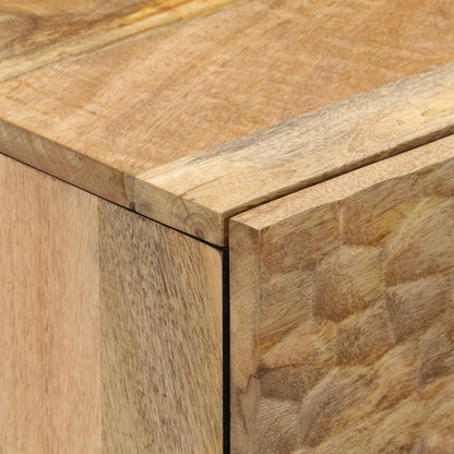 Credenze 2 pz 60x33x75 cm in Legno Massello di Mango