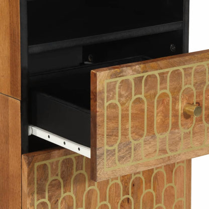 Set Mobili da Bagno 3pz in Legno Massello di Mango