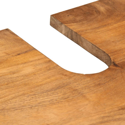 Set Mobili da Bagno 4 pz in Legno Massello di Mango | homemem39
