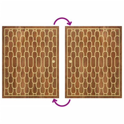 Set Mobili da Bagno 4 pz in Legno Massello di Mango