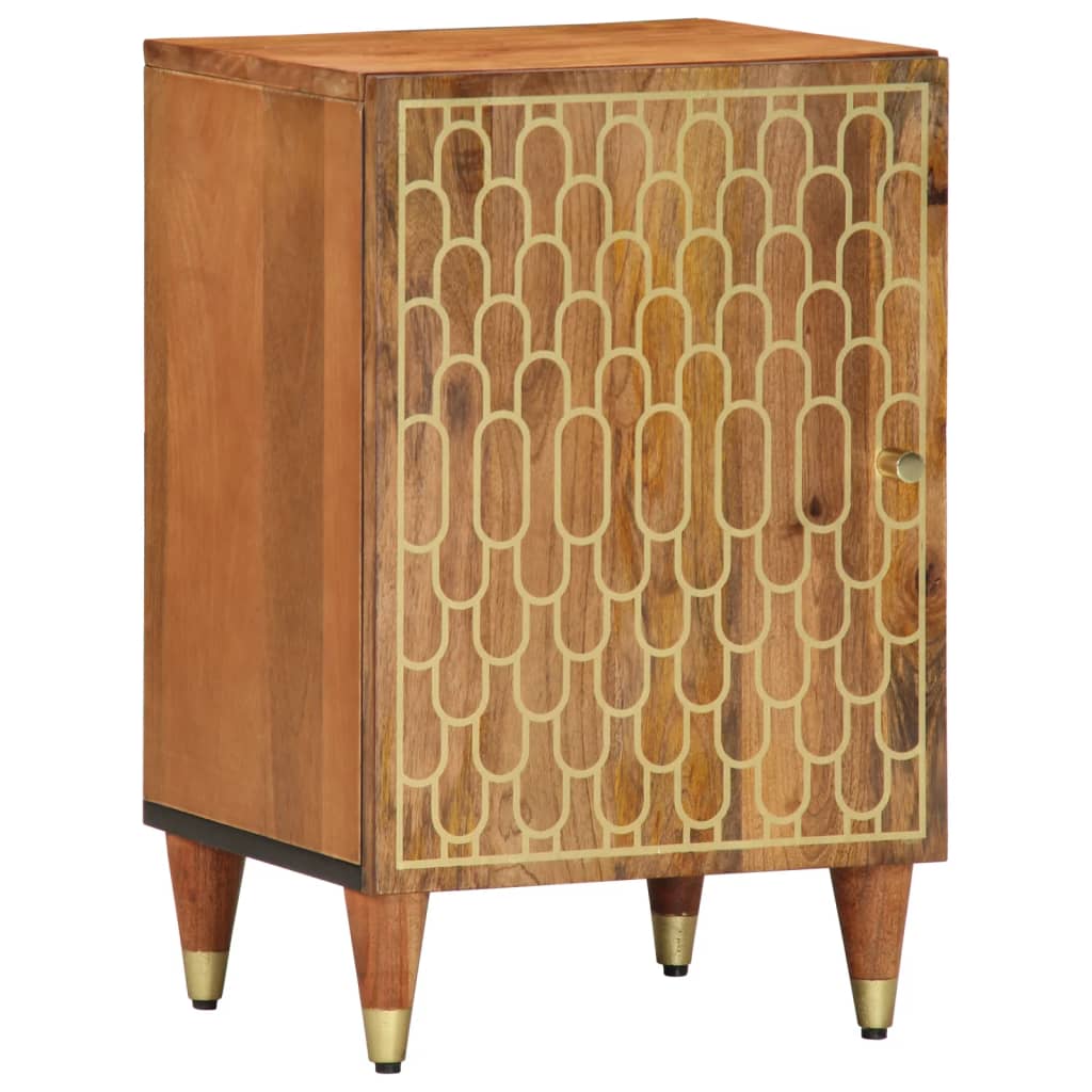 Set Mobili da Bagno 5 pz in Legno Massello di Mango