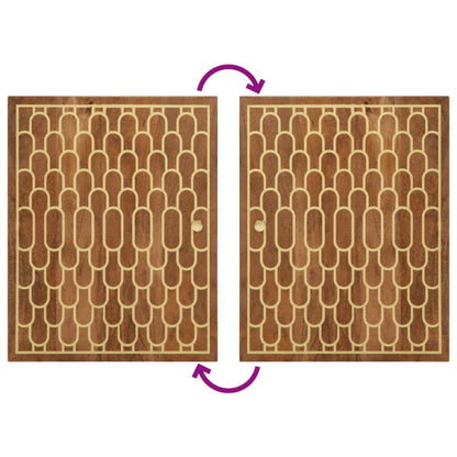 Set Mobili da Bagno 5 pz in Legno Massello di Mango