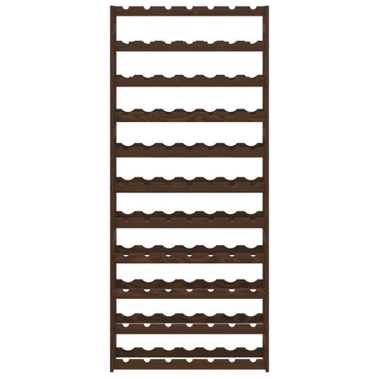 Portabottiglie per 77 Bottiglie Marrone Legno Massello di Pino - homemem39