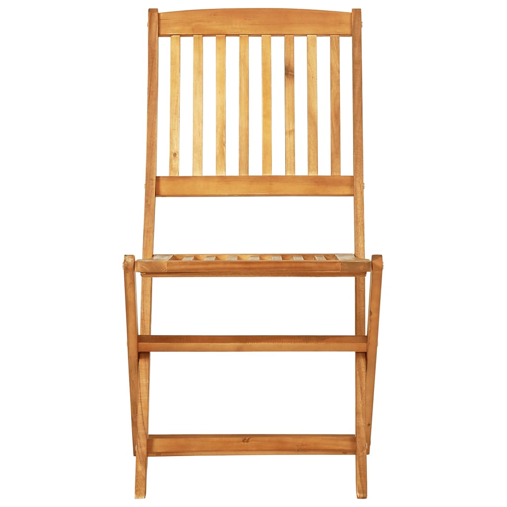 Set Pranzo da Giardino Pieghevole 5pz Legno Massello di Acacia | homemem39