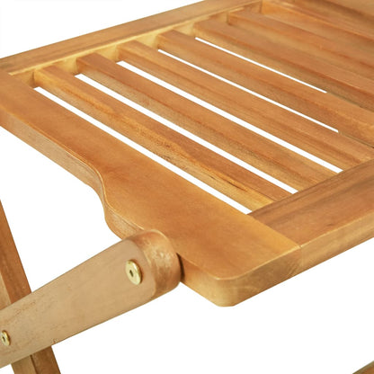 Set Pranzo da Giardino Pieghevole 5pz Legno Massello di Acacia | homemem39