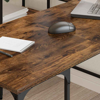 Scrivania Rovere Fumo 139x139x75 cm in Legno Multistrato