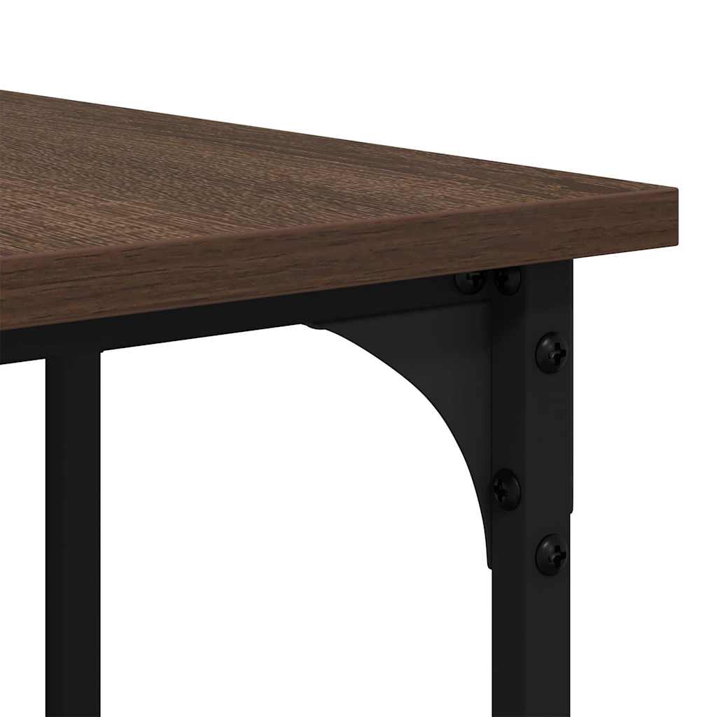 Scrivania Rovere Marrone 139x139x75 cm in Legno Multistrato | homemem39