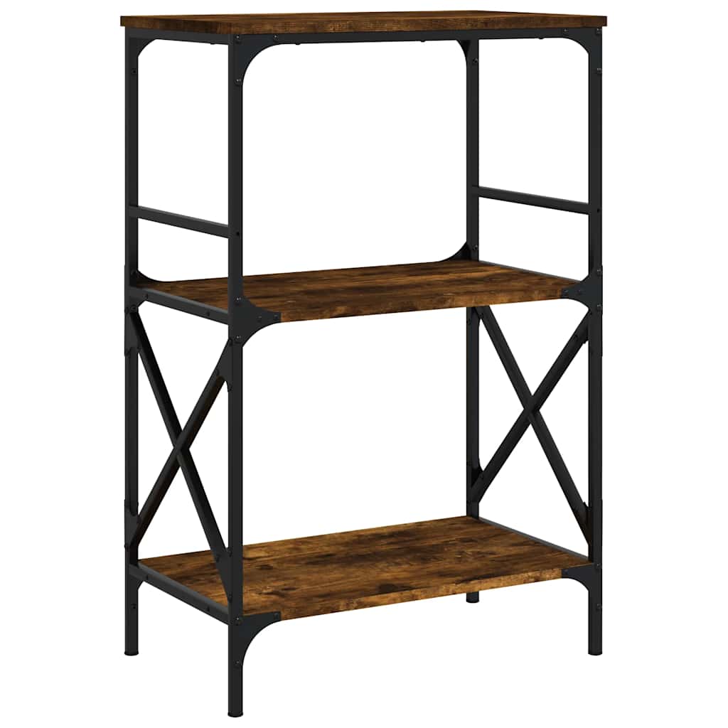 Libreria 3 Ripiani Rovere Fumo 59x35x90,5 cm Legno Multistrato | homemem39
