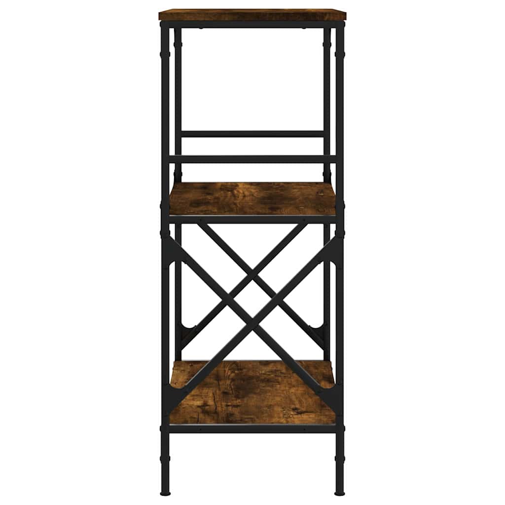 Libreria 3 Ripiani Rovere Fumo 59x35x90,5 cm Legno Multistrato | homemem39