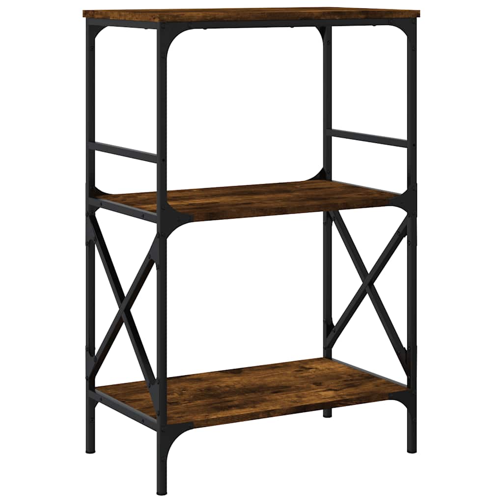 Libreria 3 Ripiani Rovere Fumo 59x35x90,5 cm Legno Multistrato | homemem39