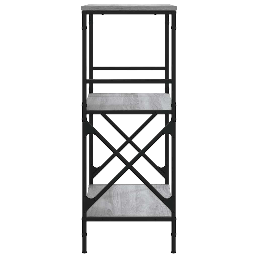 Libreria 3 Ripiani Grigio Sonoma 59x35x90,5cm Legno Multistrato | homemem39