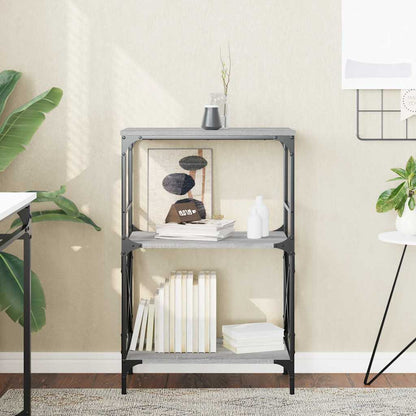 Libreria 3 Ripiani Grigio Sonoma 59x35x90,5cm Legno Multistrato | homemem39