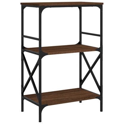 Libreria 3Ripiani Rovere Marrone 59x35x90,5cm Legno Multistrato | homemem39
