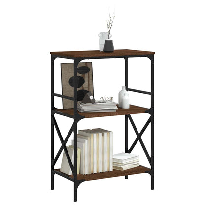 Libreria 3Ripiani Rovere Marrone 59x35x90,5cm Legno Multistrato | homemem39