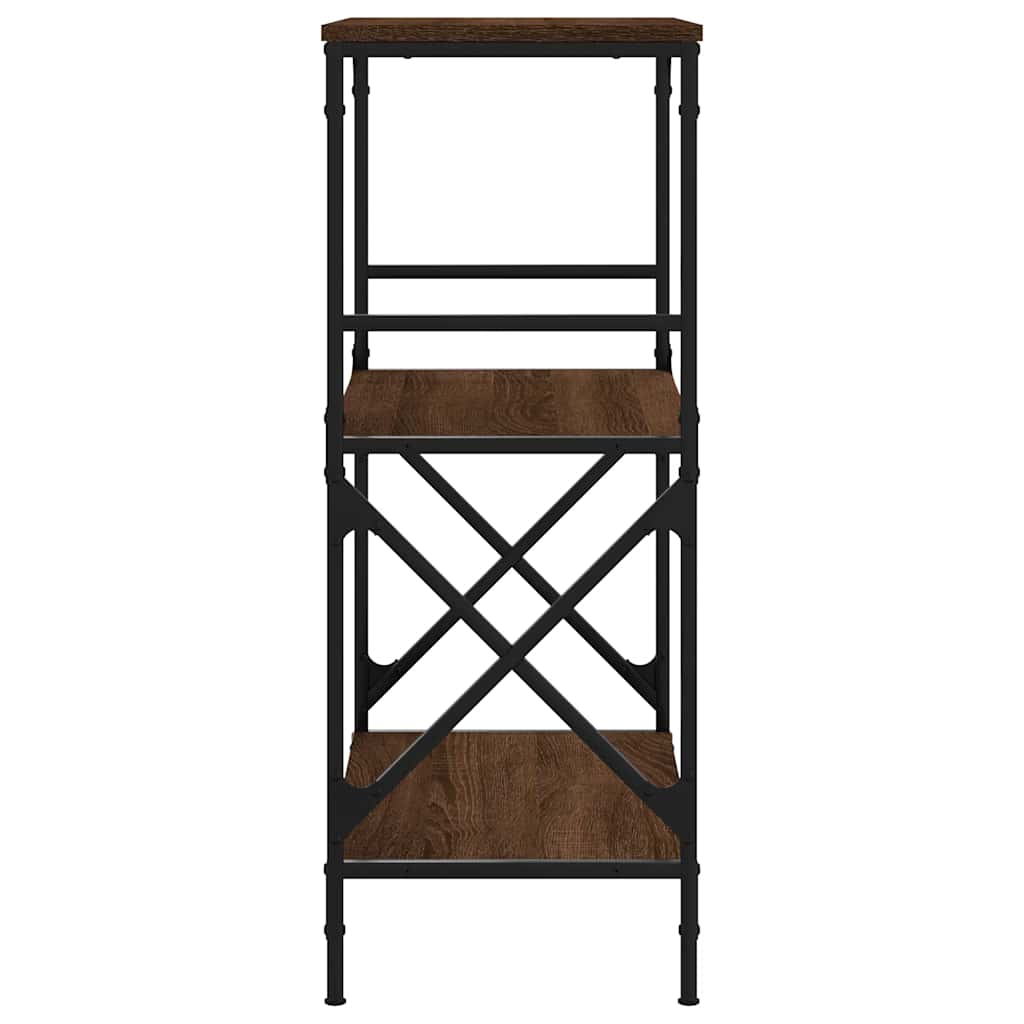 Libreria 3Ripiani Rovere Marrone 59x35x90,5cm Legno Multistrato | homemem39