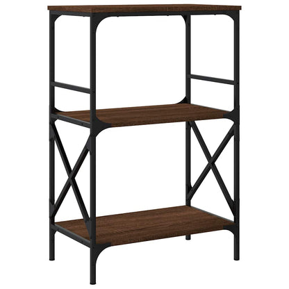 Libreria 3Ripiani Rovere Marrone 59x35x90,5cm Legno Multistrato | homemem39