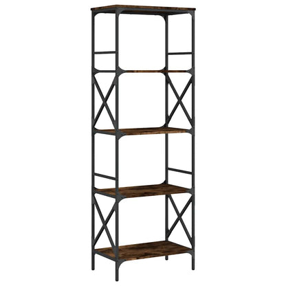 Libreria Rovere Fumo 5 Ripiani 59x35x171 cm Legno Multistrato | homemem39