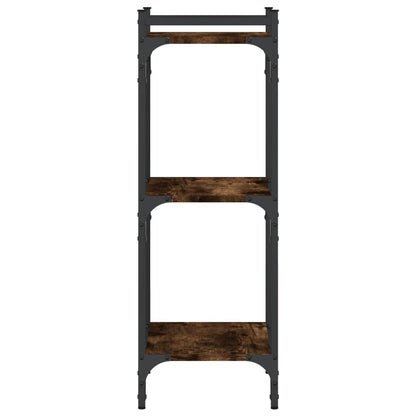 Libreria a 3 Ripiani Rovere Fumo 40x30x86 cm Legno Multistrato | homemem39