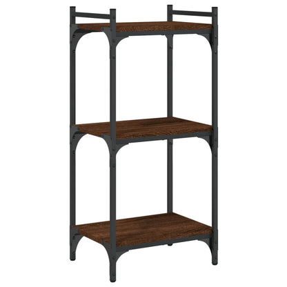 Libreria 3 Ripiani Rovere Marrone 40x30x86 cm Legno Multistrato | homemem39